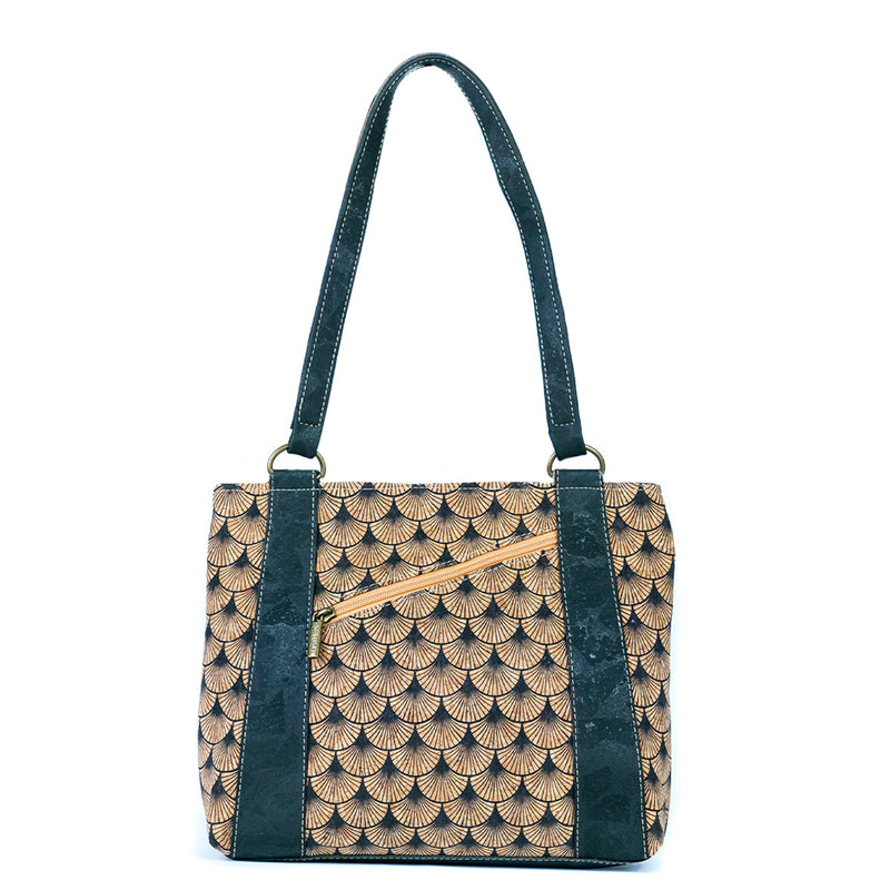 Cork Shoulder Bag with Double Zipper Pockets BAGP-285