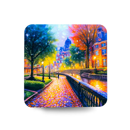 NEW STYLE  Coaster for drinks on Cork Base L-1123 pack of 4