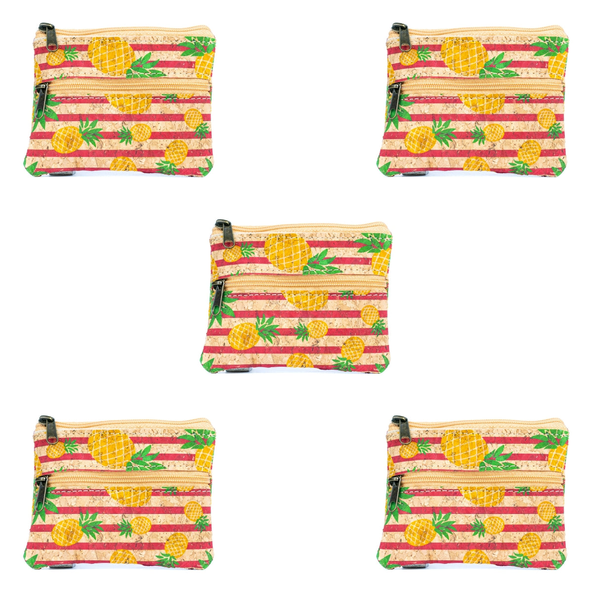 Eco-Friendly Cork Coin Purse with Dual Zippers BAGP-332(5units)