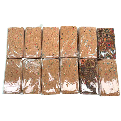 12pcs | Printed Cork Zip-Around Wallet —BAGD-623