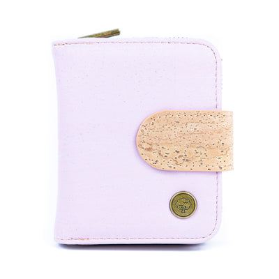 Stylish Solid-Color Cork Women's Short Wallet BAG-2353