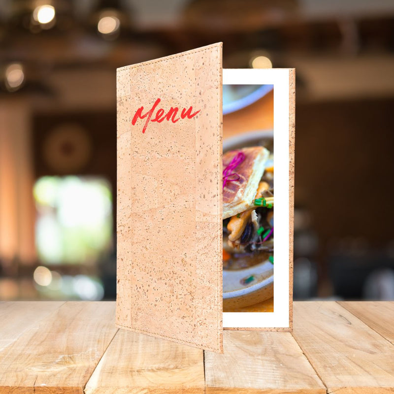 Cork Menu Covers - The Perfect Blend of Style and Durability for Your Restaurant or Cafe L-1022