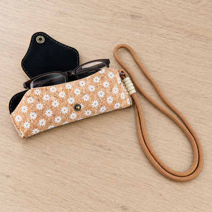 Cork Glasses Case with Neck Strap L-1234-MIX-20（20 units)