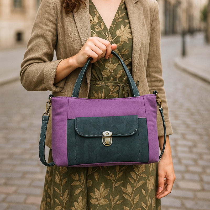 Stylish Natural Cork Handbag for Women BAGP-312
