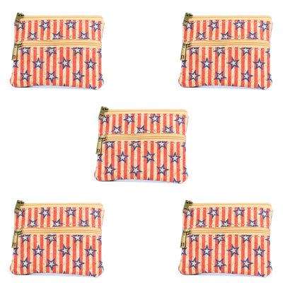 Compact Natural Cork Coin Purse BAGP-332(5units)