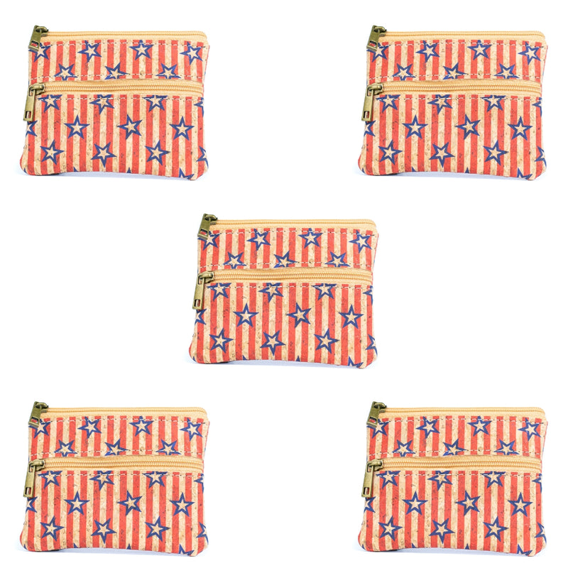 Compact Natural Cork Coin Purse BAGP-332(5units)