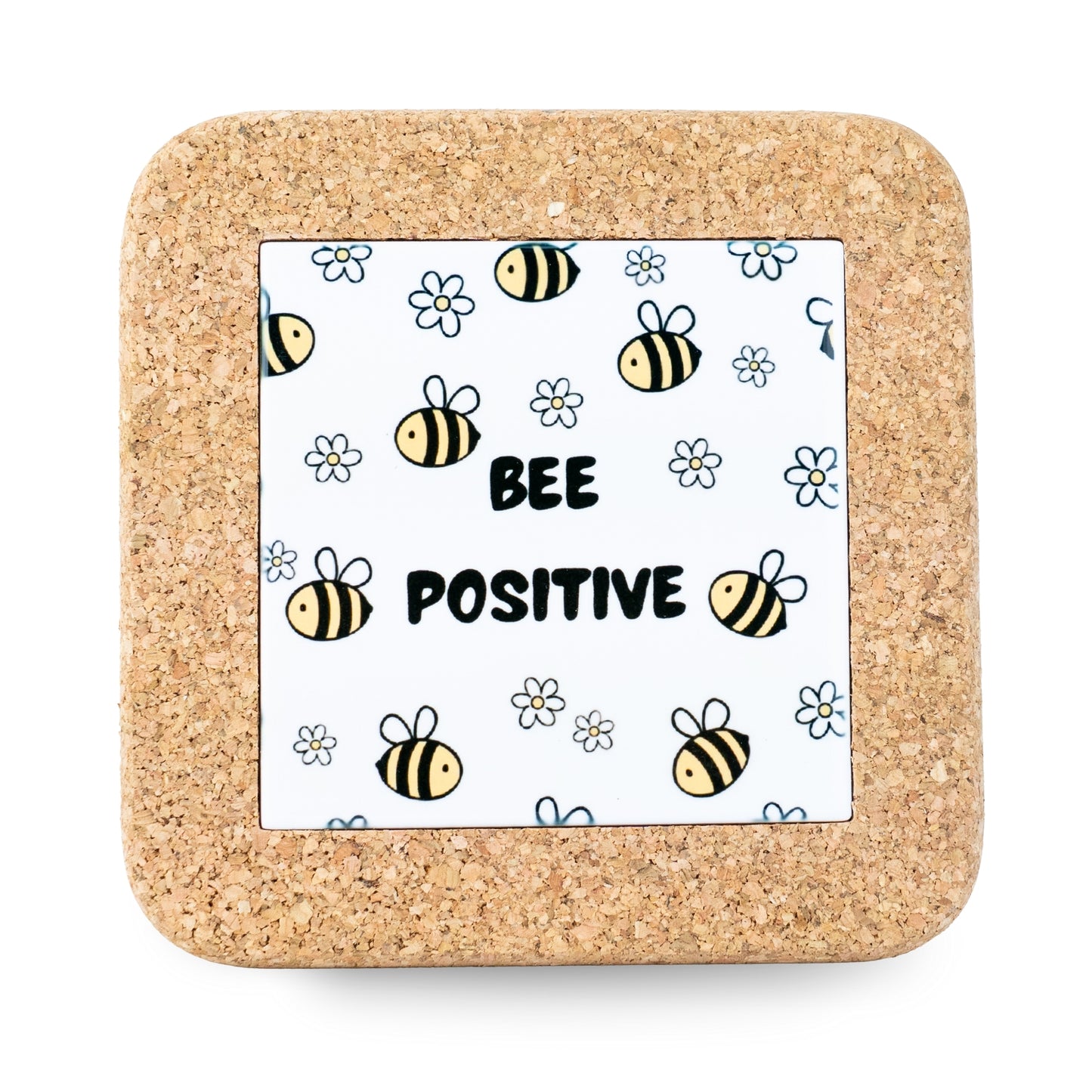 NEW STYLE Ceramic Tile Coaster on Cork Base L-1121