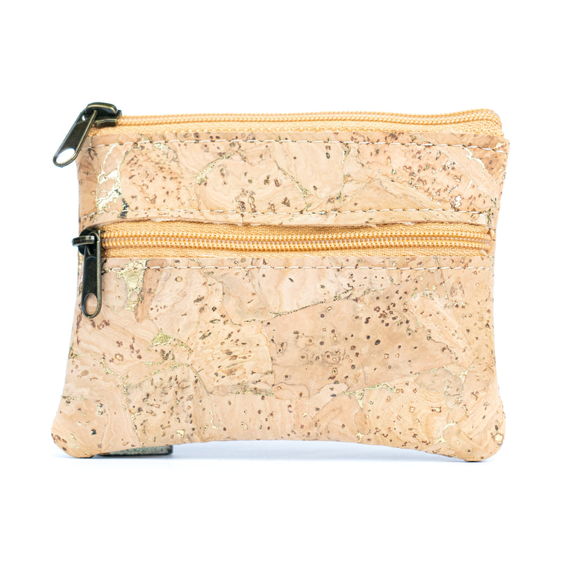 Compact Natural Cork Coin Purse BAGP-332(5units)