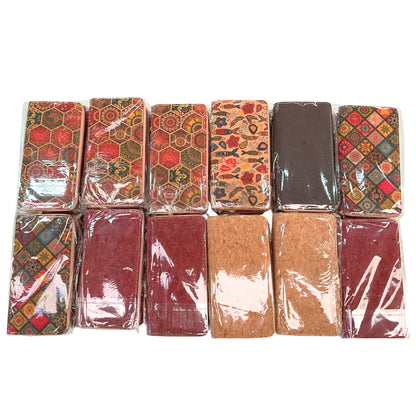 12pcs | Printed Cork Zip-Around Wallet —BAGD-623