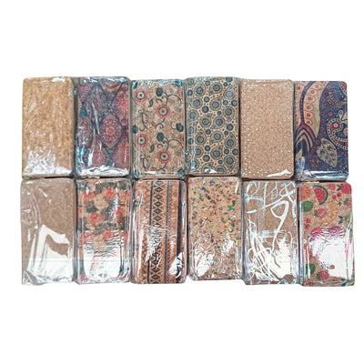 Natural cork with flower pattern zipper women wallet BAGD-589（12units）