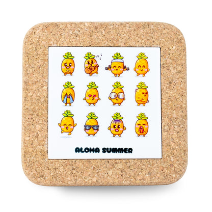 NEW STYLE Ceramic Tile Coaster on Cork Base L-1121