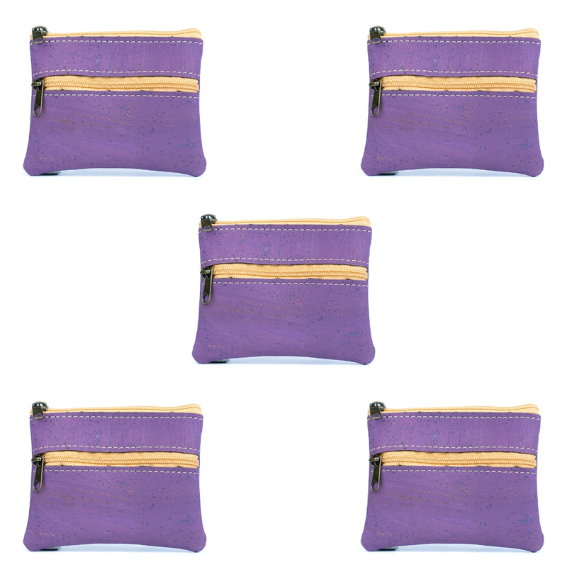 Compact Natural Cork Coin Purse BAGP-332(5units)