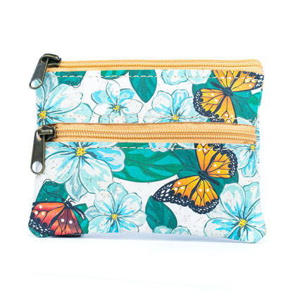 Eco-Friendly Cork Coin Purse with Dual Zippers BAGP-332(5units)