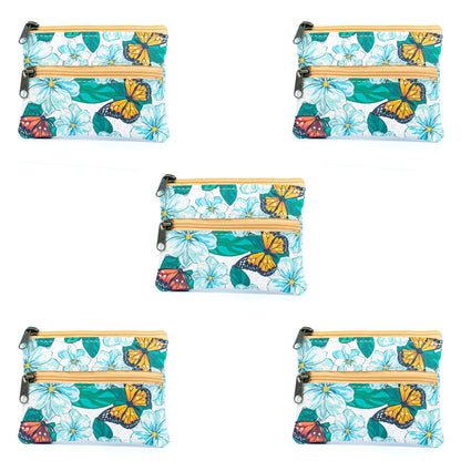 Eco-Friendly Cork Coin Purse with Dual Zippers BAGP-332(5units)