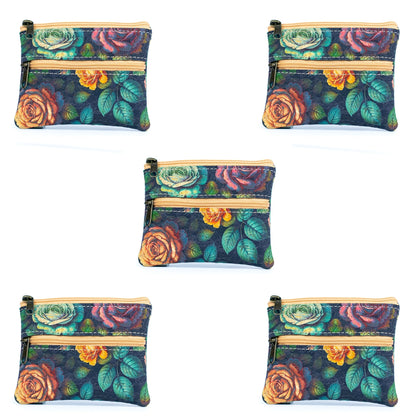 Eco-Friendly Cork Coin Purse with Dual Zippers BAGP-332(5units)