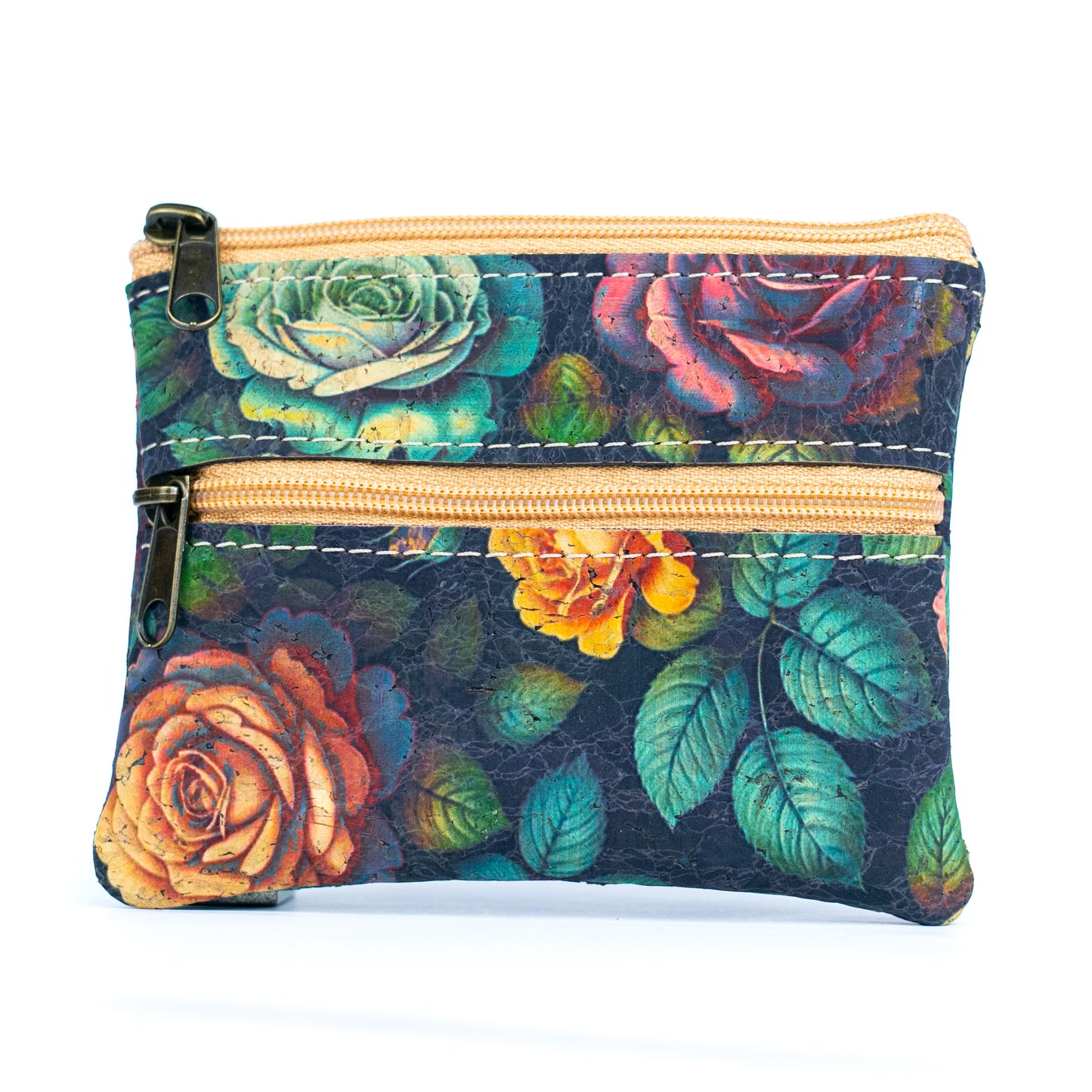 Eco-Friendly Cork Coin Purse with Dual Zippers BAGP-332(5units)