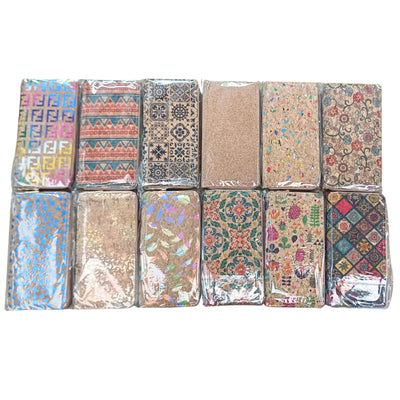 Natural cork with flower pattern zipper women wallet BAGD-589（12units）