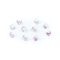 10pcs about 3mm round leather printed ceramic beads jewelry supplies jewelry finding D-5-3-200