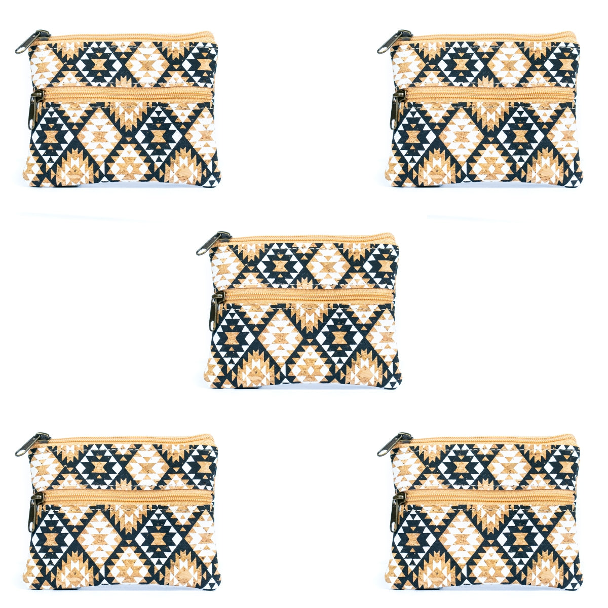 Eco-Friendly Cork Coin Purse with Dual Zippers BAGP-332(5units)