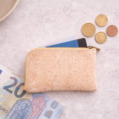 Men’s Black Cork Card & Coin Wallet – BAGP-051-A (5units）