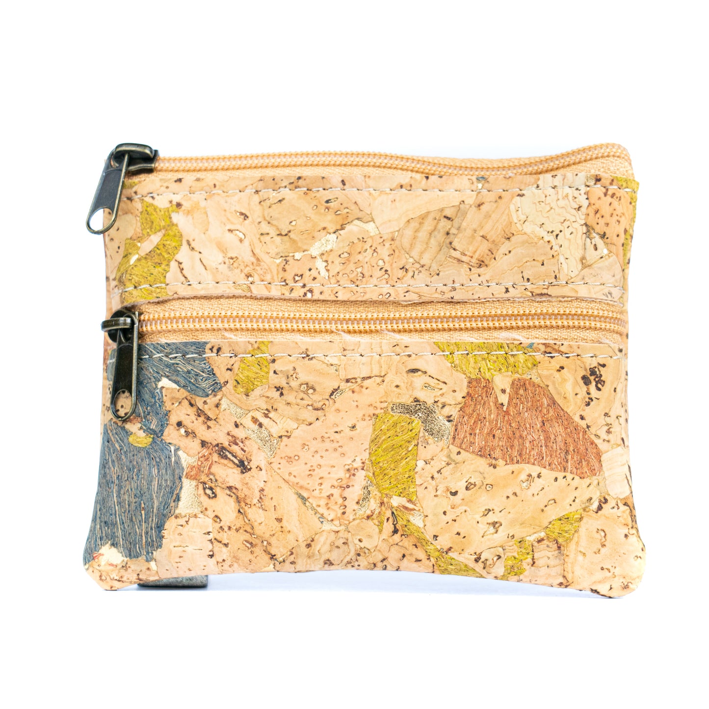 Eco-Friendly Cork Coin Purse with Dual Zippers BAGP-332(5units)