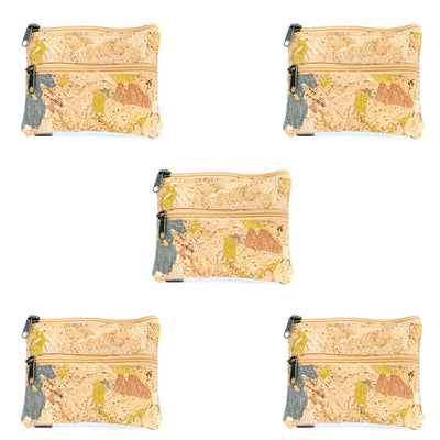 Compact Natural Cork Coin Purse BAGP-332(5units)