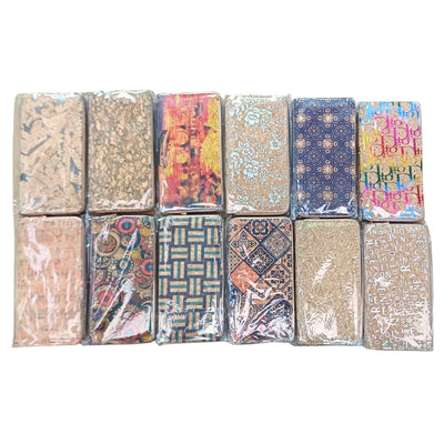 Natural cork with flower pattern zipper women wallet BAGD-589（12units）