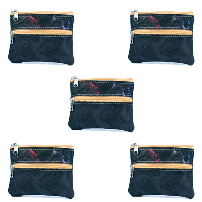 Compact Natural Cork Coin Purse BAGP-309(5units)