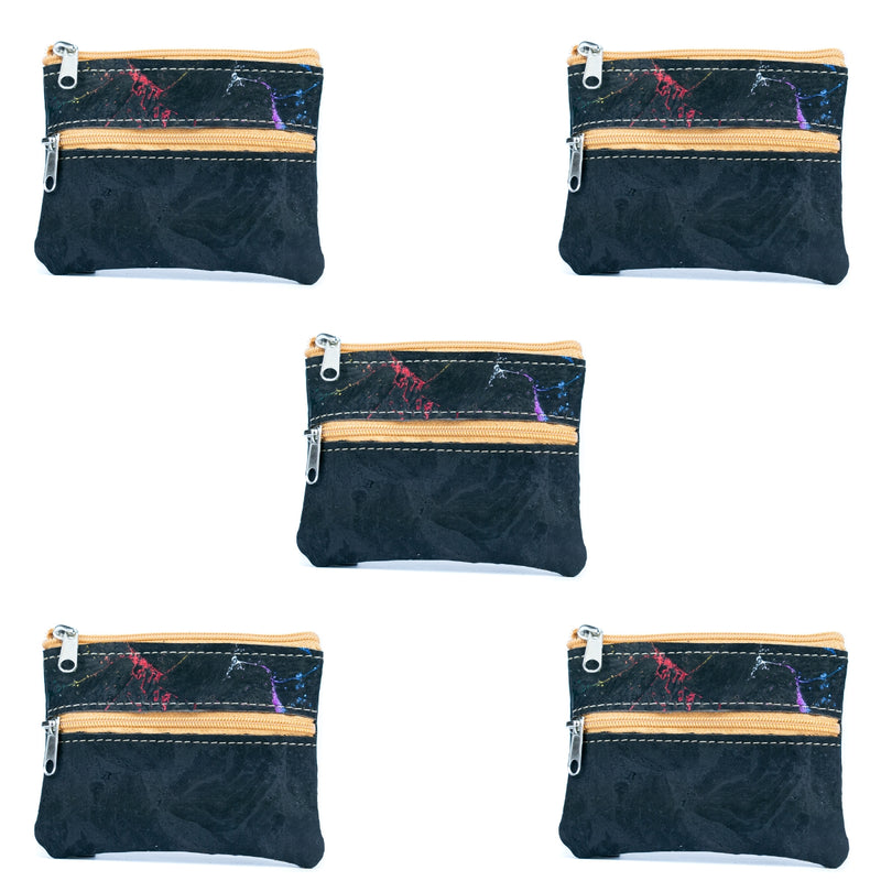 Compact Natural Cork Coin Purse BAGP-309(5units)