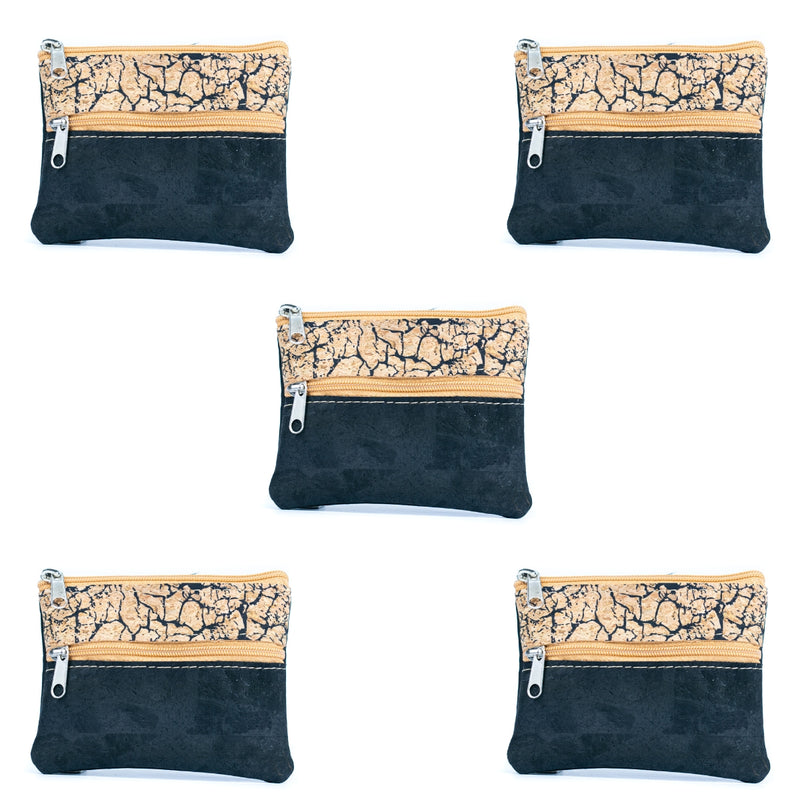 Compact Natural Cork Coin Purse BAGP-309(5units)