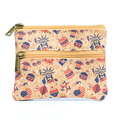 Compact Natural Cork Coin Purse BAGP-332(5units)