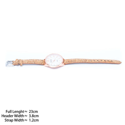 Stylish Casual Watch with Natural Cork Watch Strap WA-359-withou box
