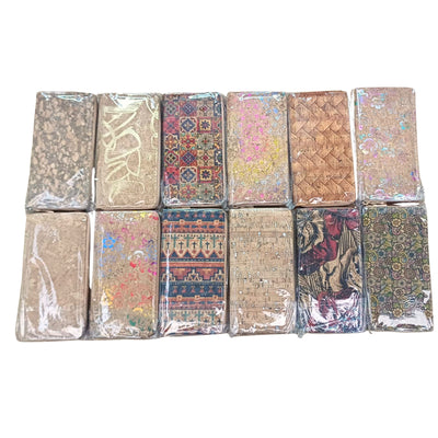 Natural cork with flower pattern zipper women wallet BAGD-589（12units）