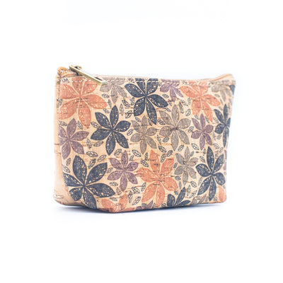 Women's pattern cork coin purse BAG-051-MIX-10 RANDOM（10units）