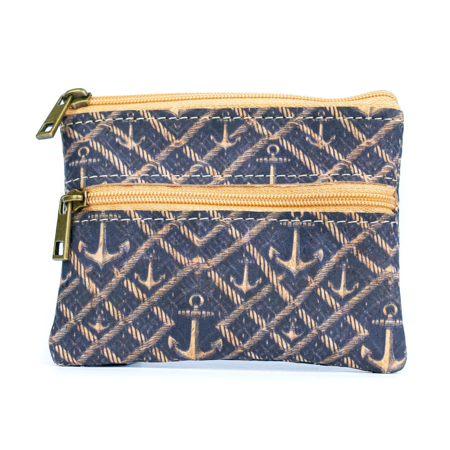 Eco-Friendly Cork Coin Purse with Dual Zippers BAGP-332(5units)