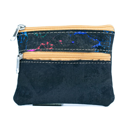 Eco-Friendly Cork Coin Purse with Dual Zippers BAGP-332(5units)