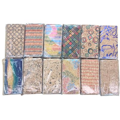 Natural cork with flower pattern zipper women wallet BAGD-589（12units）