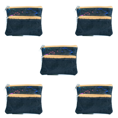 Compact Natural Cork Coin Purse BAGP-332(5units)