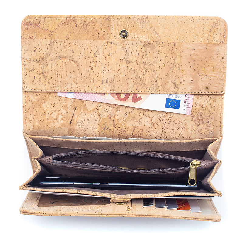 Lux cork bifold smart vegan women&