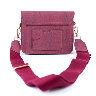 Elegant Solid Color Cork Crossbody Bag for Women BAG-2324