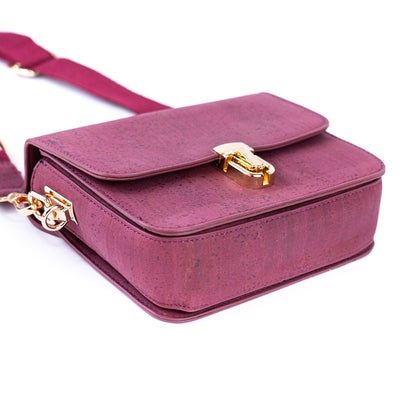 Elegant Solid Color Cork Crossbody Bag for Women BAG-2324