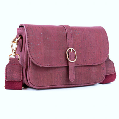 Elegant Solid Color Cork Crossbody Bag for Women BAG-2319