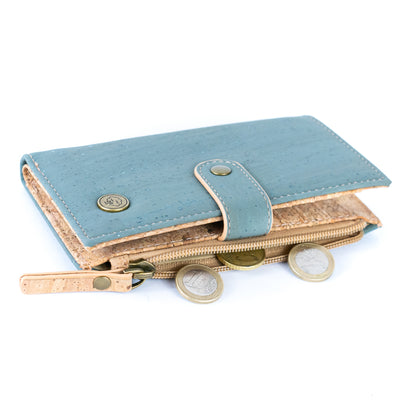 Chic Solid Color Cork Women's Wallet BAG-2350