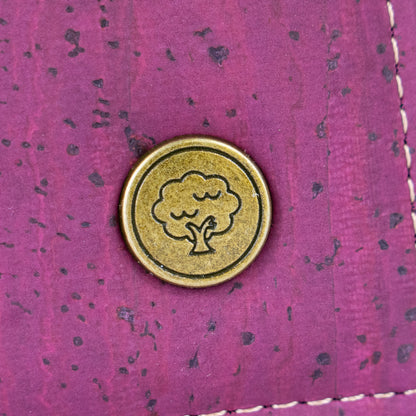 Chic Solid Color Cork Women's Wallet BAG-2350