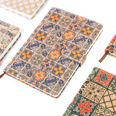 Floral Printed Cork Notebook – Eco-Friendly & Stylish Journal L-567A