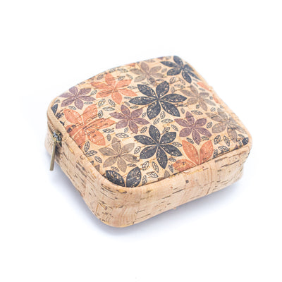 Cork coin purse cube pattern wallet BAGF-002-MIX-8 RANDOM