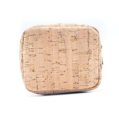 Cork coin purse cube pattern wallet BAGF-002-MIX-8 RANDOM