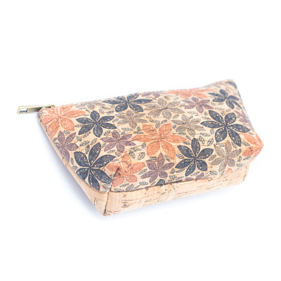 Women's pattern cork coin purse BAG-051-MIX-10 RANDOM