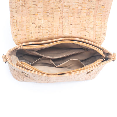 Flash Sale-Eco-Friendly Cork Crossbody Bag for Women - Sustainable and Stylish BAGF-016