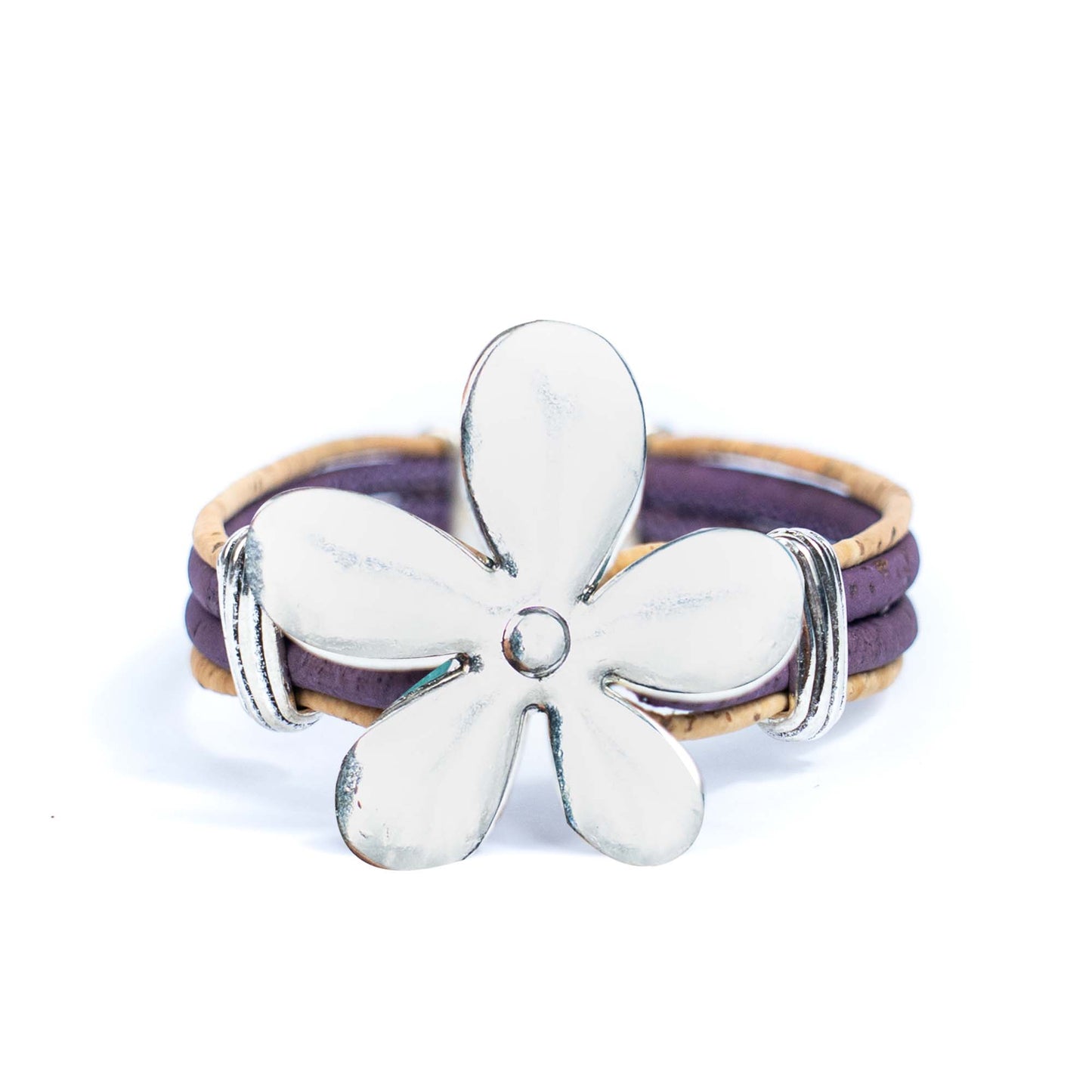 Cork jewelry cork Bracelet for women natural cork with Flower accessories handmade bracelet BR-415-MIX-5